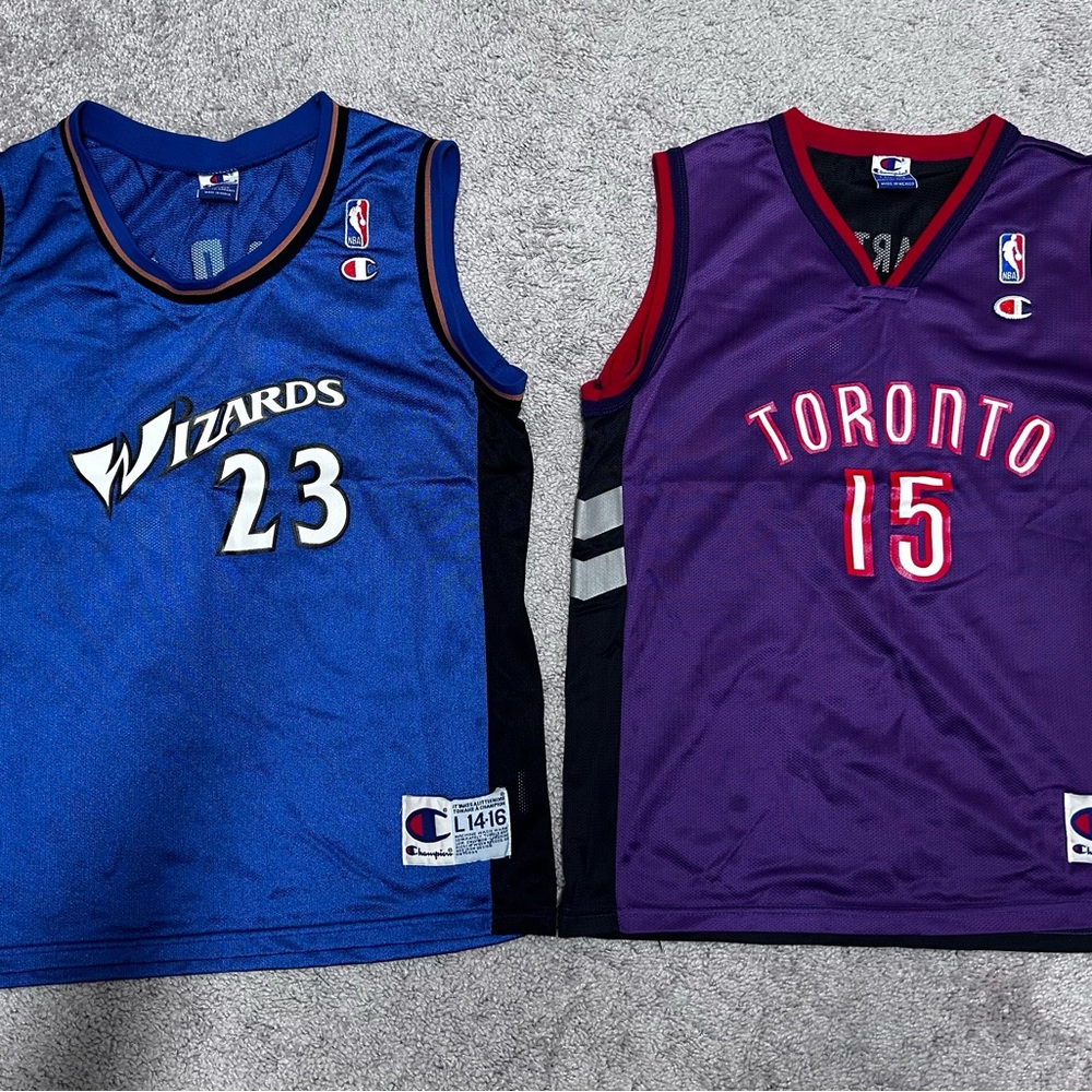 Vintage Kids Basketball Jerseys Wizards Jordan Toronto Carter 14/16